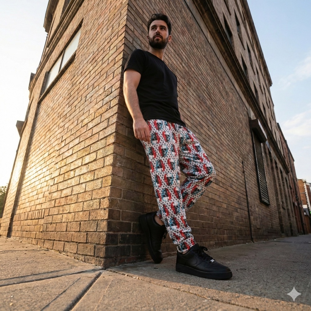 Skull with dots Unisex Lounger Pants